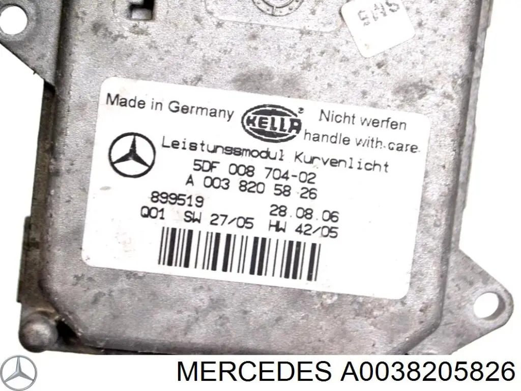 A003820582664 Mercedes Módulo de control de luces de faros (ECU)