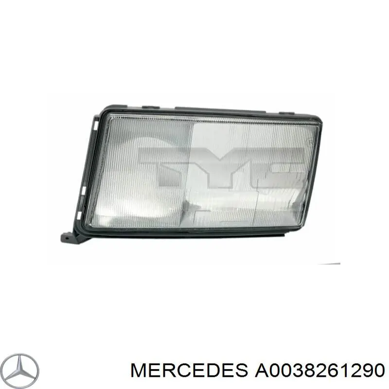 A0038261290 Mercedes cristal de faro derecho