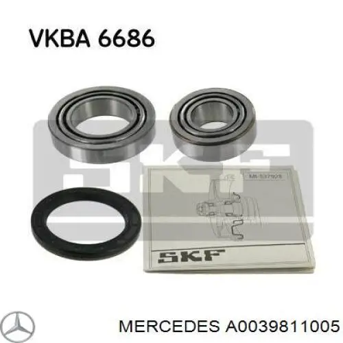 Comprar A0039811005 Mercedes Cojinete exterior del cubo de rueda delantera