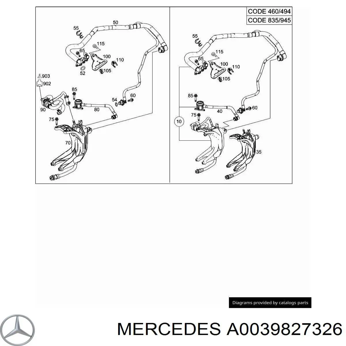  Mercedes A0039827326 precio, desde 6,20 EUR