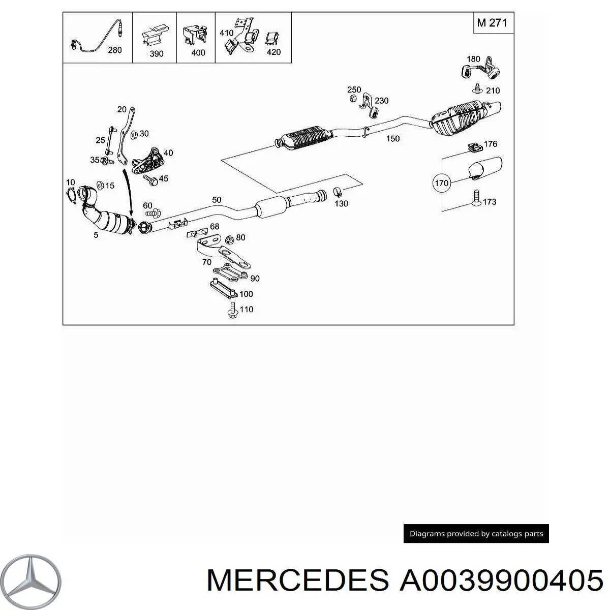 A0039900405 Mercedes 