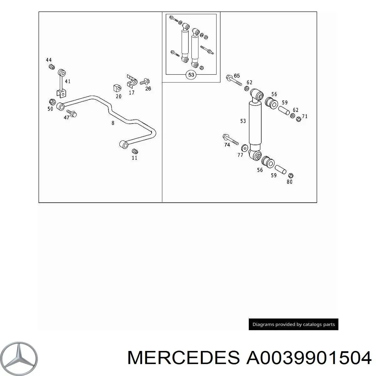 A0039901504 Mercedes 