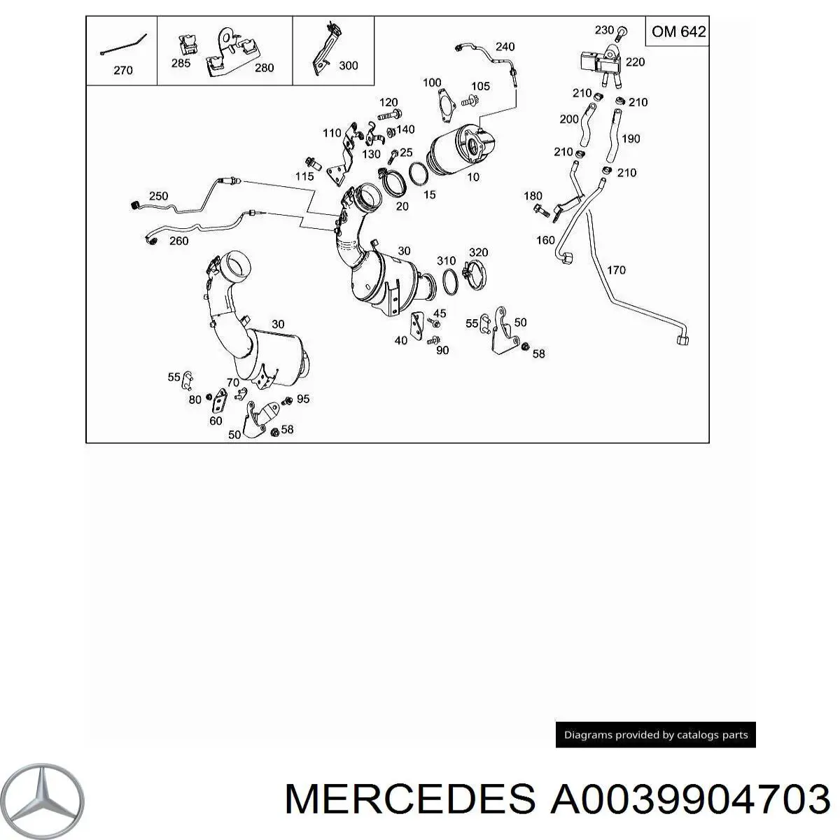  Mercedes A0039904703 precio, desde 3,48 EUR