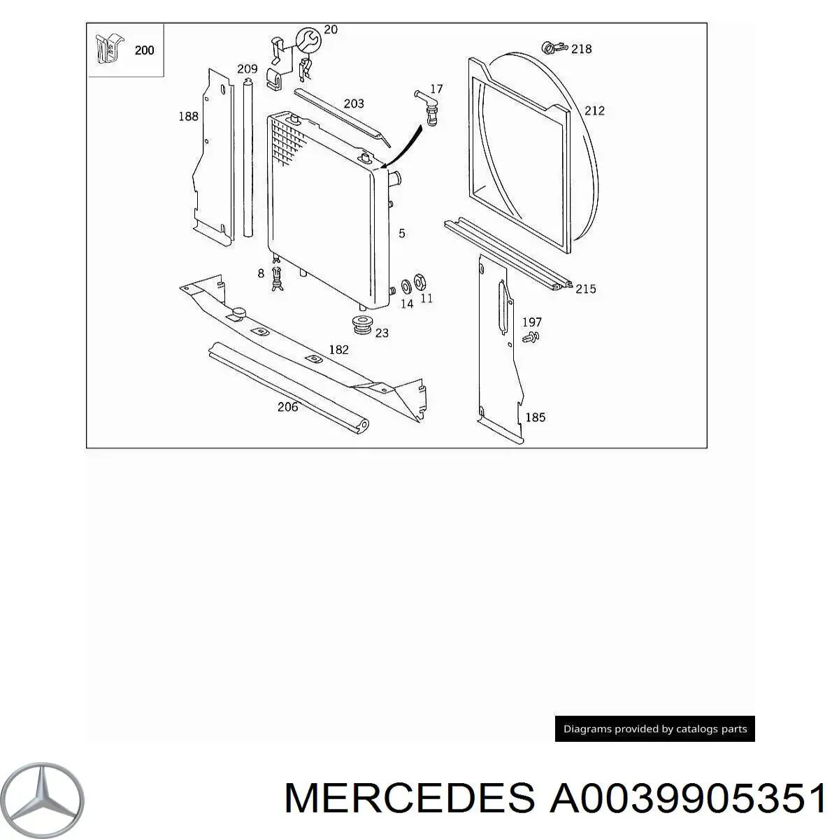  A0039905351 Mercedes