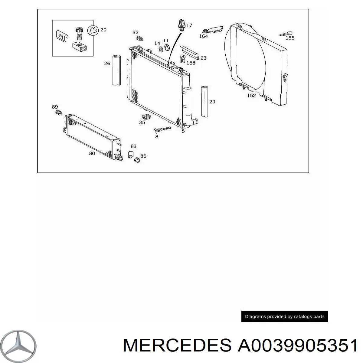 A0039905351 Mercedes 