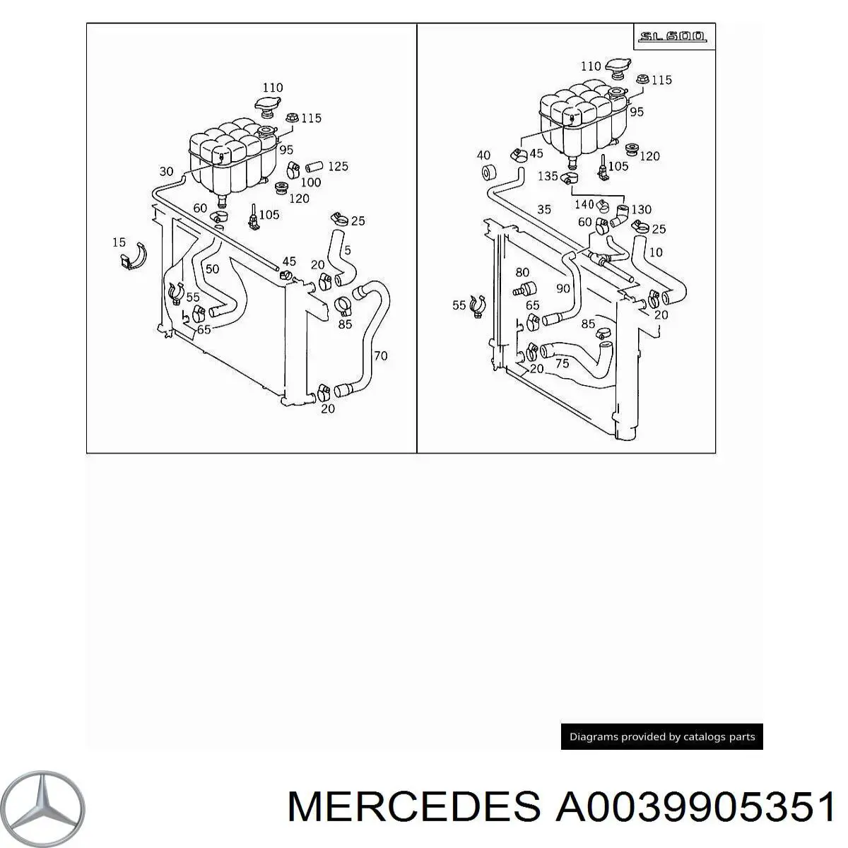 Mercedes A0039905351 precio, desde 4,87 EUR
