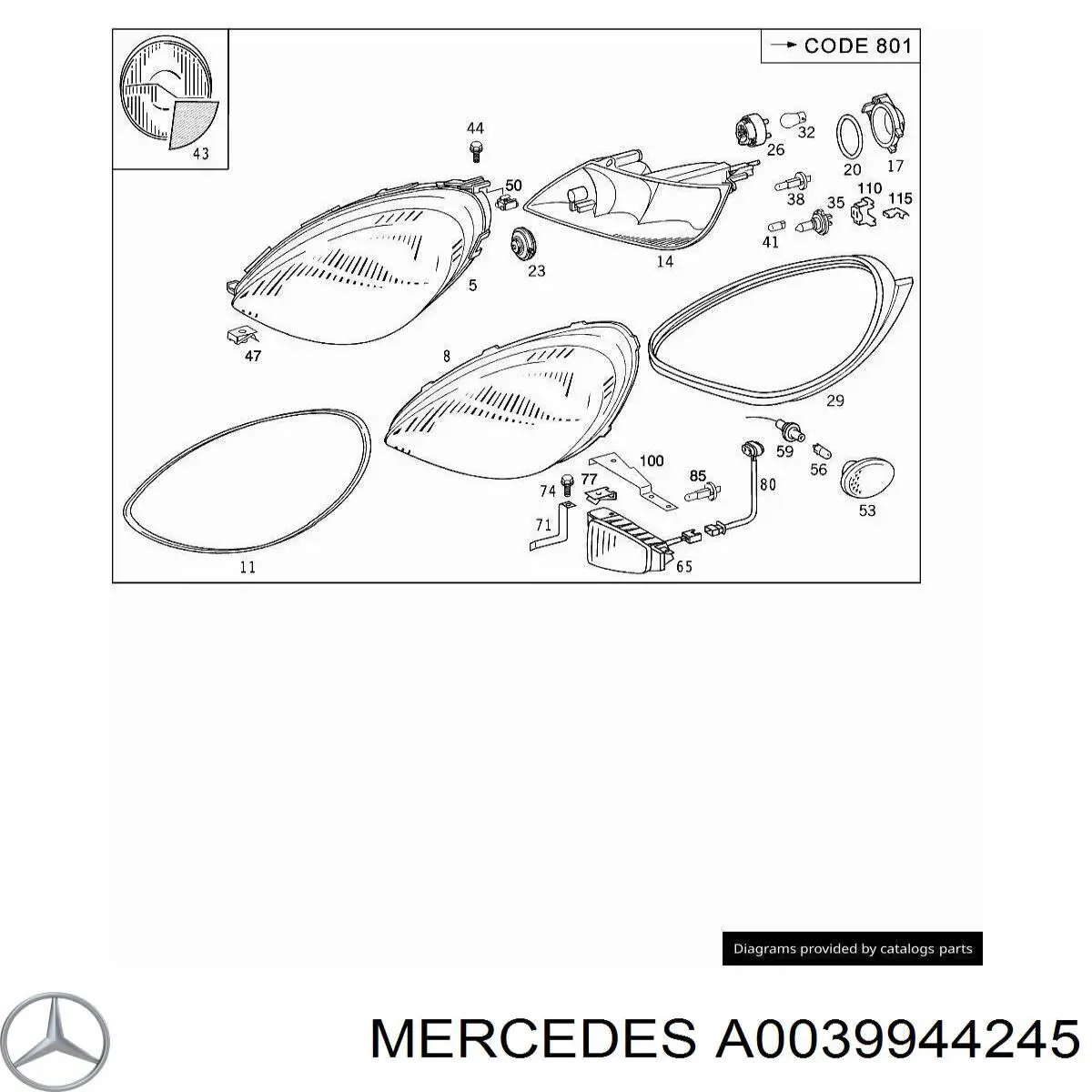Comprar A0039944245 Mercedes 