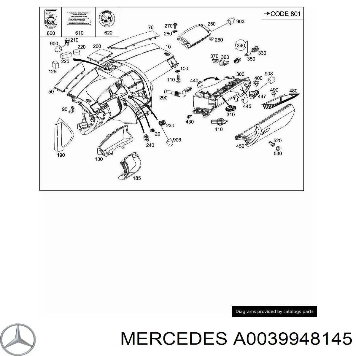  Mercedes A0039948145 precio, desde 0,27 EUR