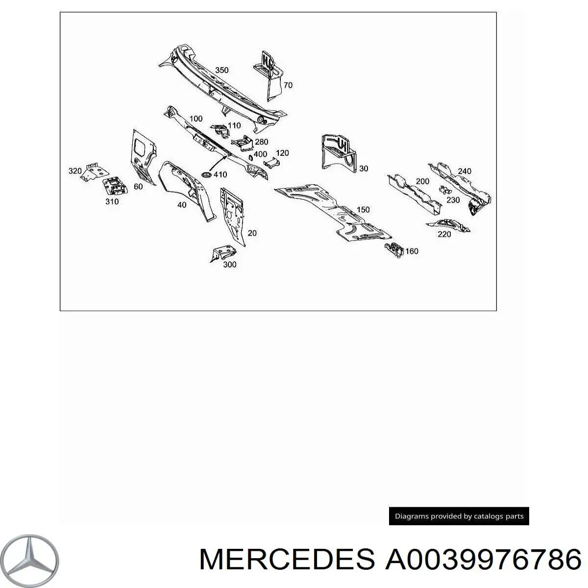 Deposito de limpiaparabrisas A0039976786 Mercedes