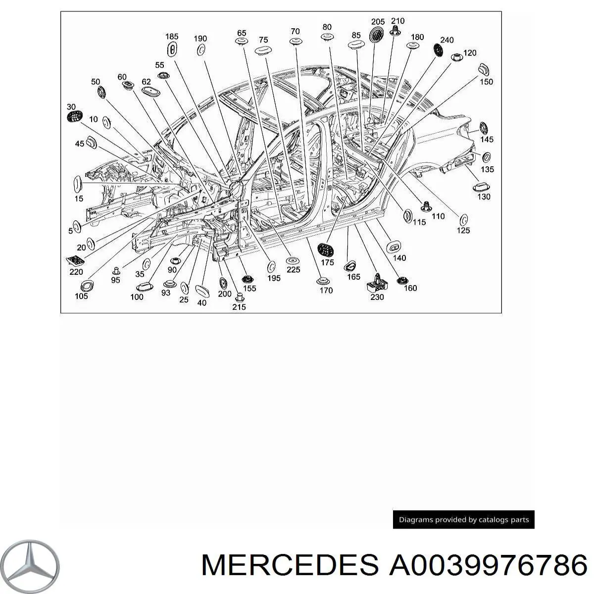 Deposito de agua de limpiaparabrisas Mercedes A0039976786