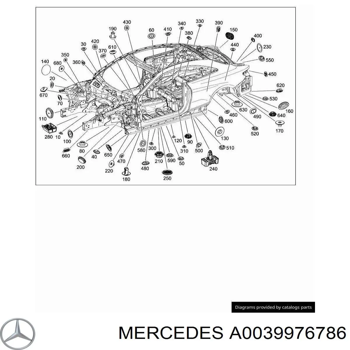 Comprar A0039976786 Mercedes Tapa de depósito de limpiaparabrisas