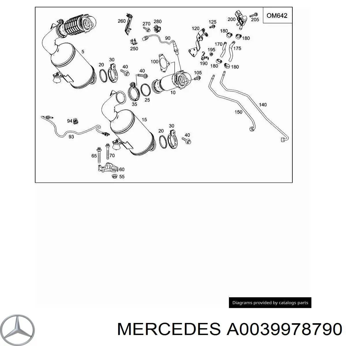  Mercedes A0039978790 precio, desde 8,26 EUR