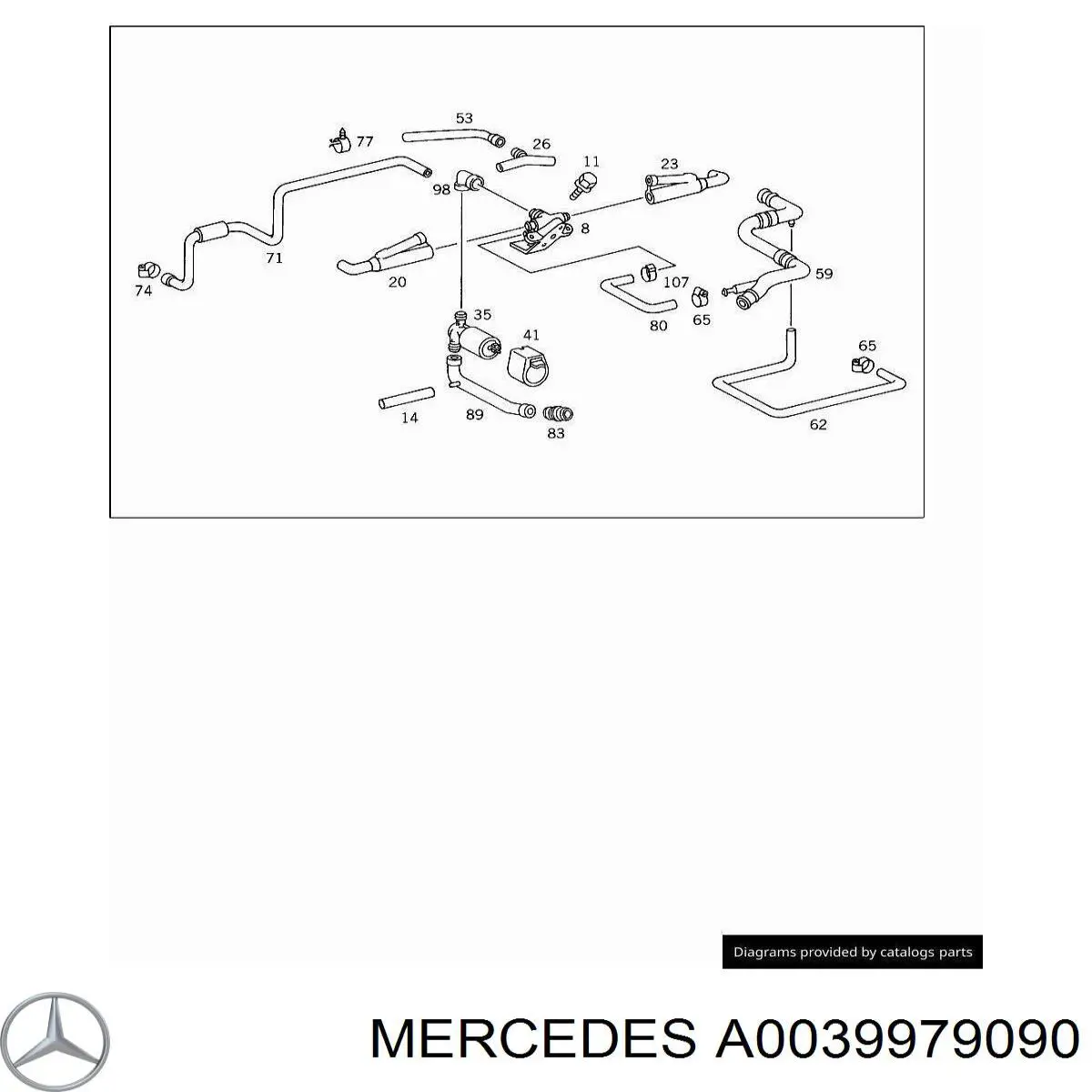 Abrazadera delantera del silenciador Mercedes A0039979090 precio, desde 3,39 EUR