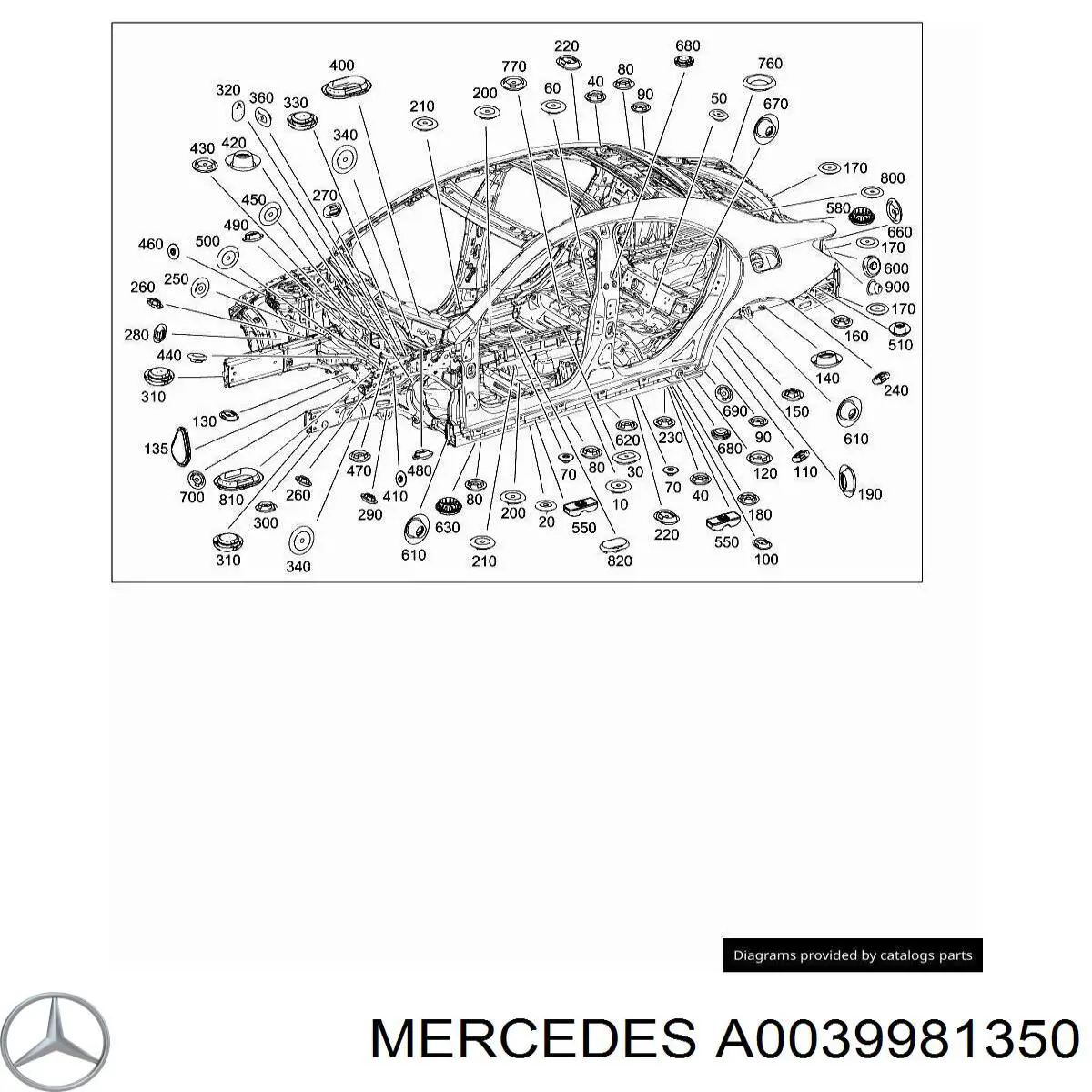 Comprar A0039975786 Mercedes Cojín inferior del gato