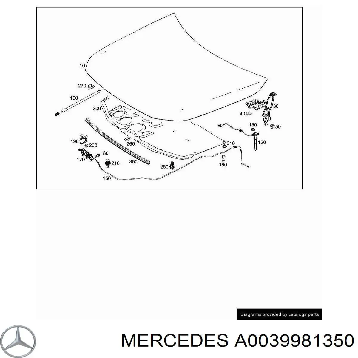 Cojín inferior del gato Mercedes A1109871044