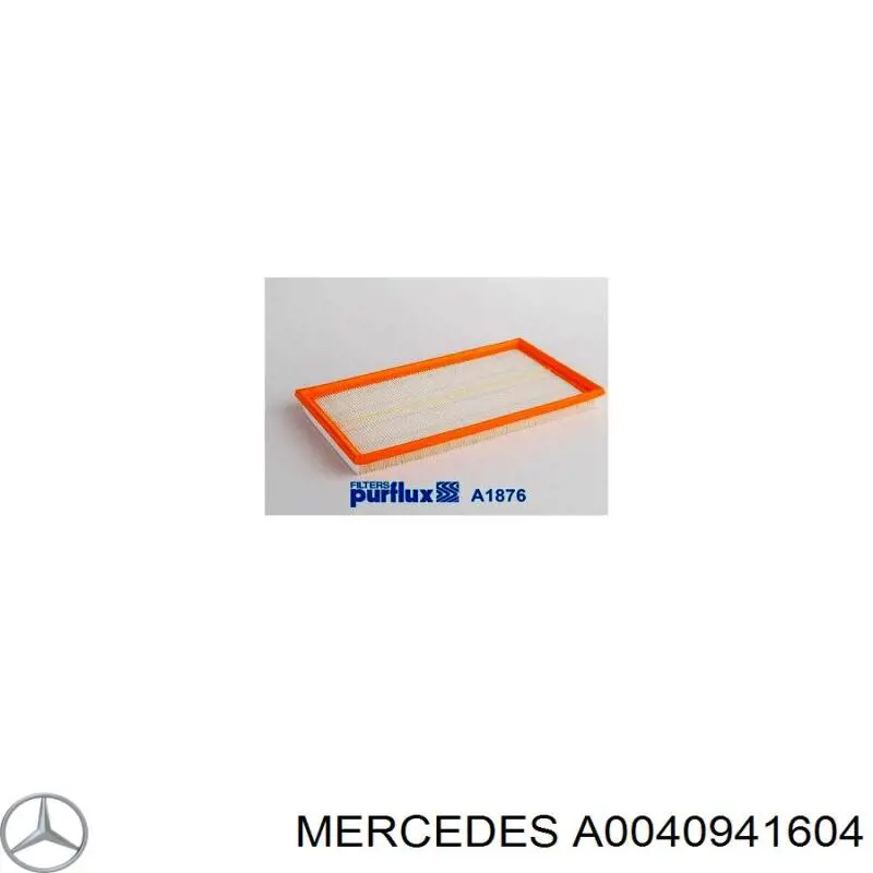 A0040941604 Mercedes filtro de aceite