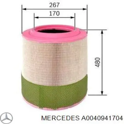 Comprar A0040941704 Mercedes Filtro de aire