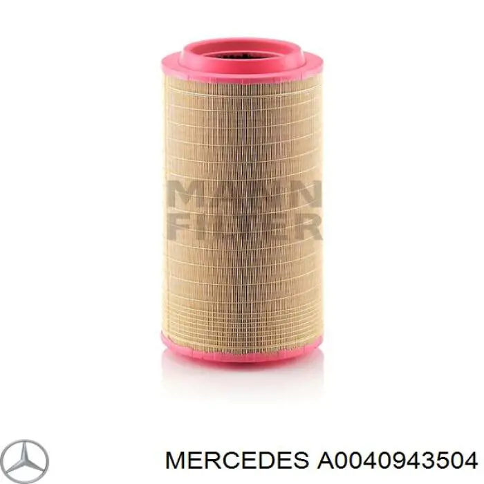 A0040943504 Mercedes filtro de aire