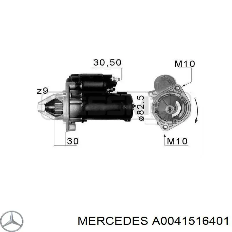 A0041516401 Mercedes motor de arranque