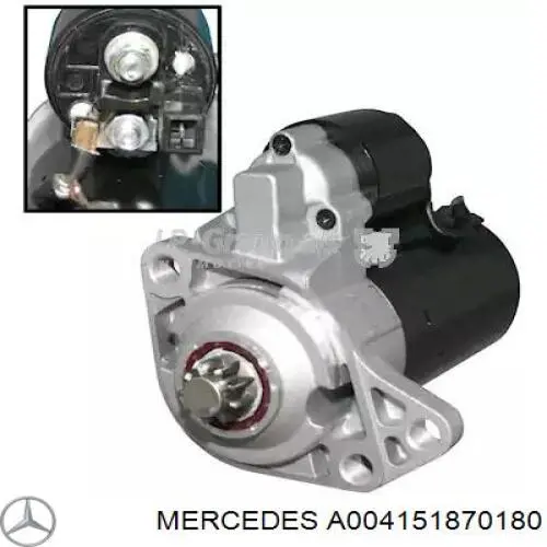A004151870180 Mercedes motor de arranque