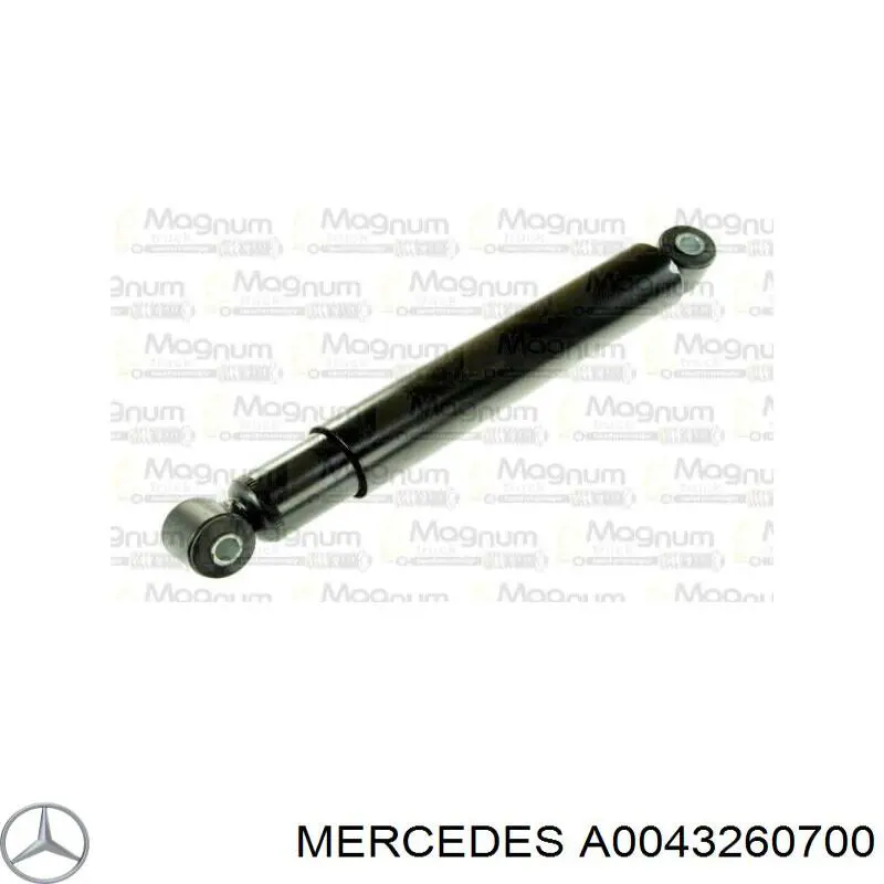 A0043260700 Mercedes amortiguador trasero
