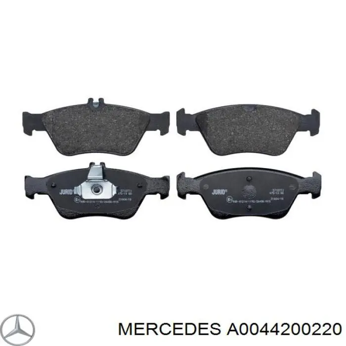 Pastillas de freno delanteras Mercedes A0044200220