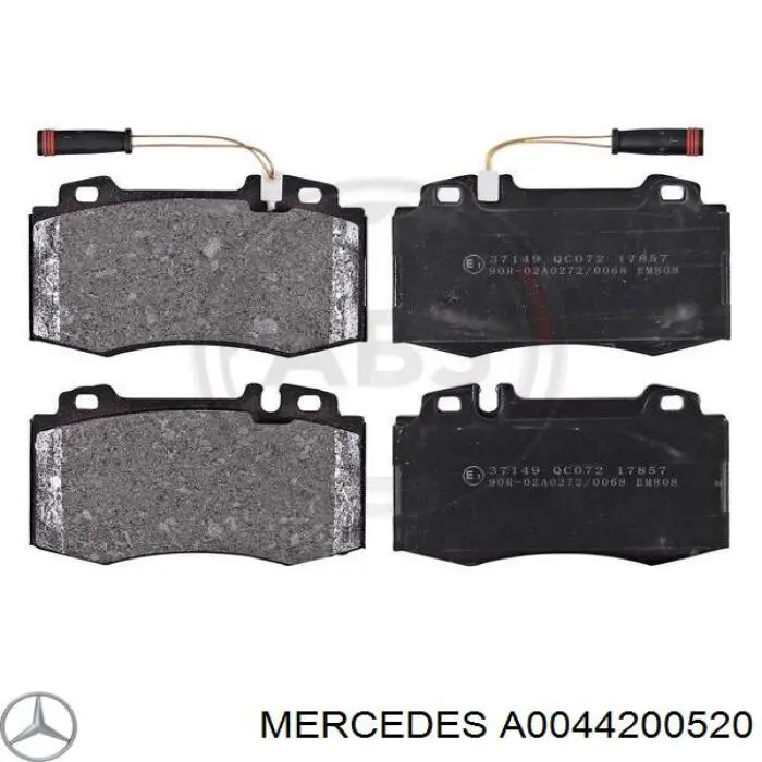 Pastillas de freno A0044200520 Mercedes