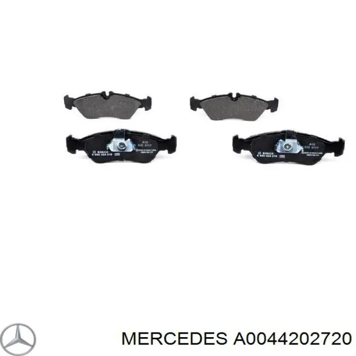Pastillas traseras de freno Mercedes A0044202720 precio, desde 25,42 EUR