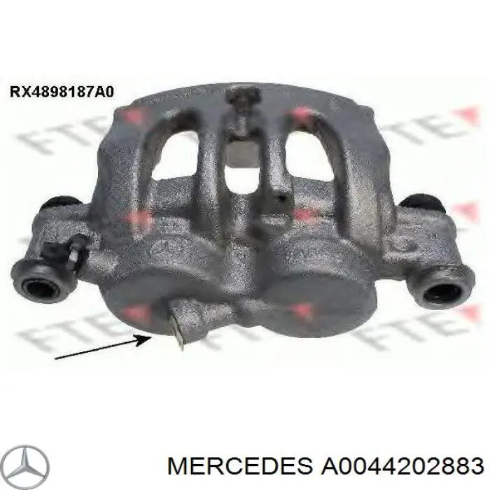 Comprar A0044202883 Mercedes Pinza de freno delantera derecha