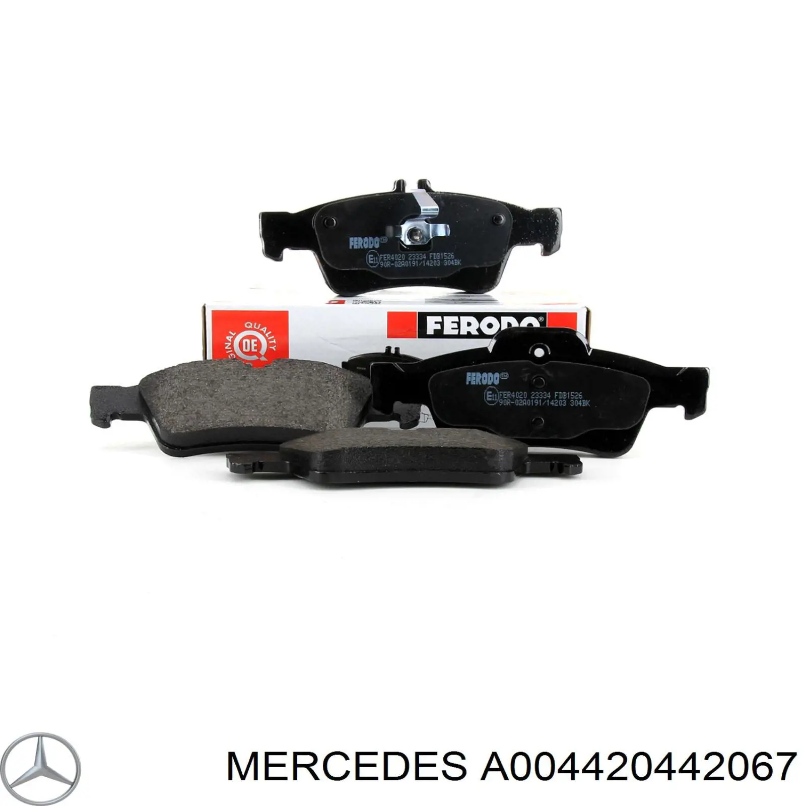 Pastillas de freno traseras A004420442067 Mercedes