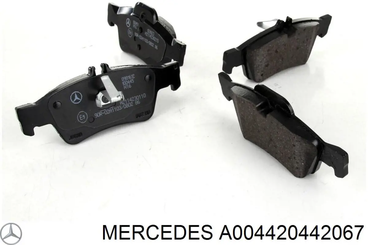 A004420442067 Mercedes Pastillas freno traseras