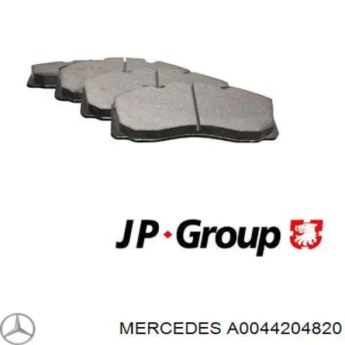 A0044204820 Mercedes pastillas de freno traseras