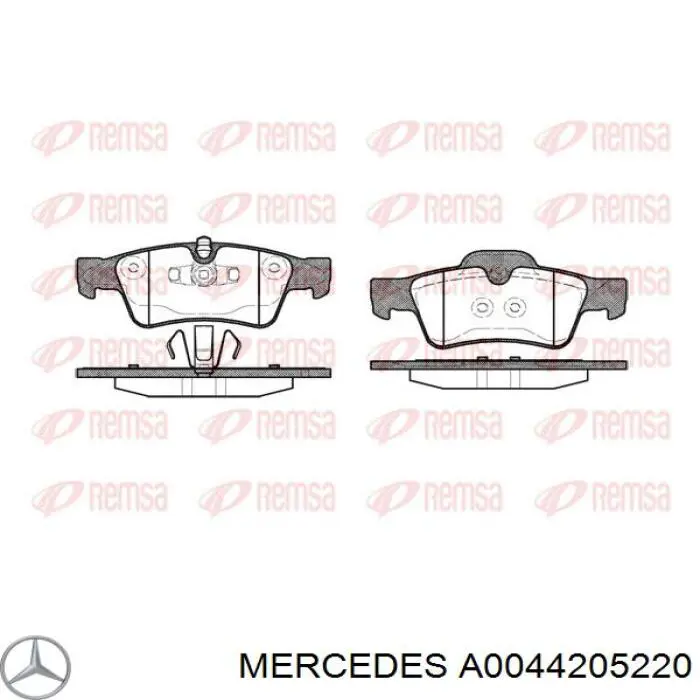 Comprar A0044205220 Mercedes Pastillas de freno traseras