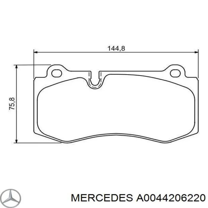 Pastillas freno delanteras Mercedes A0044206220 precio, desde 35,05 EUR