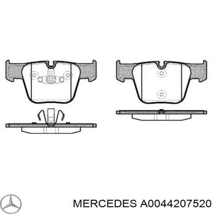 Comprar A0044207520 Mercedes Pastillas delanteras de freno
