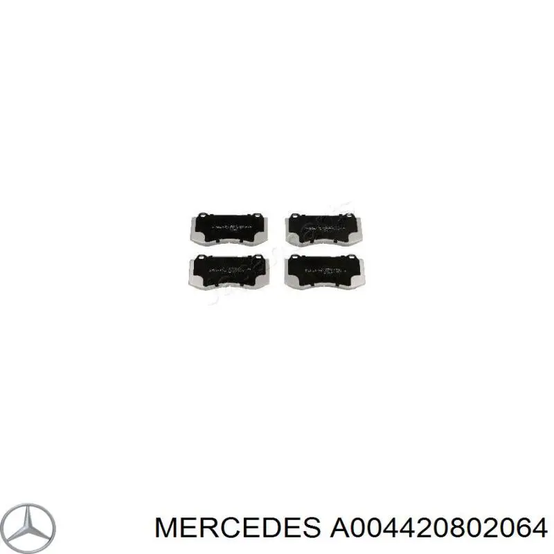 A004420802064 Mercedes pastillas de freno delanteras