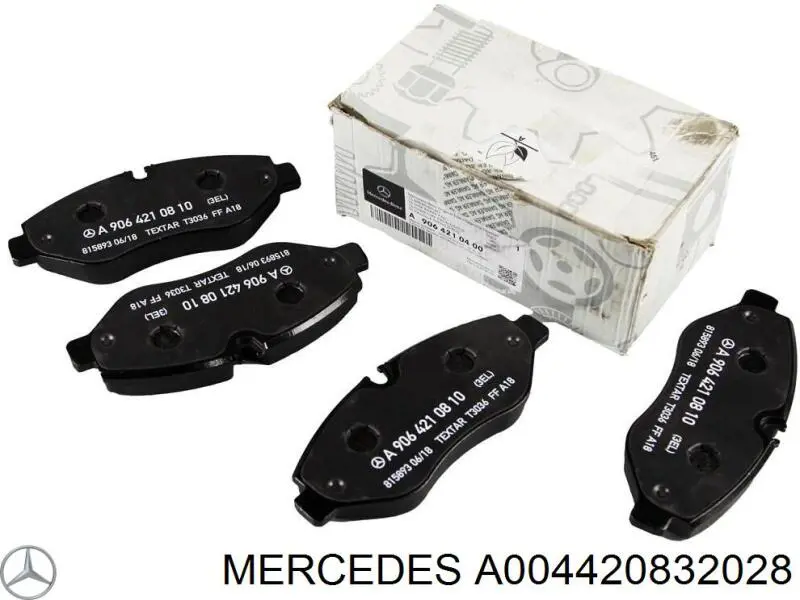 A004420832028 Mercedes pastillas de freno delanteras