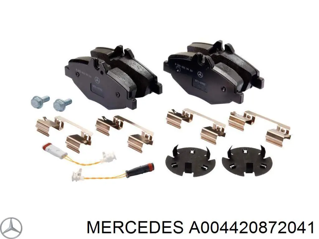 A004420872041 Mercedes pastillas de freno delanteras