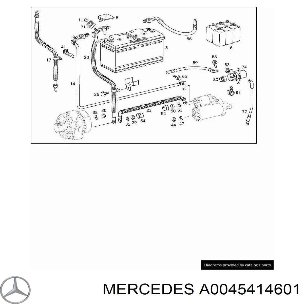 Comprar A0045414601 Mercedes Batería de coche