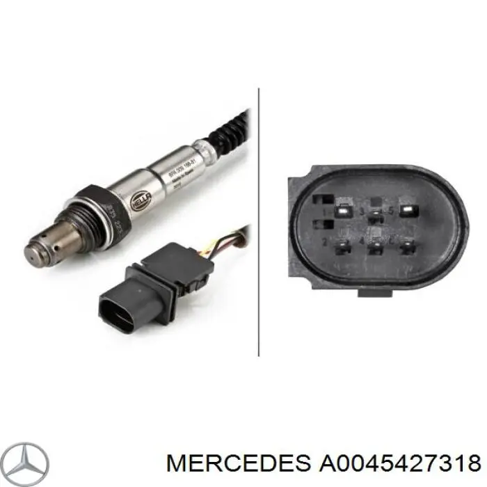 A0045427318 Mercedes sonda lambda sensor de oxigeno para catalizador