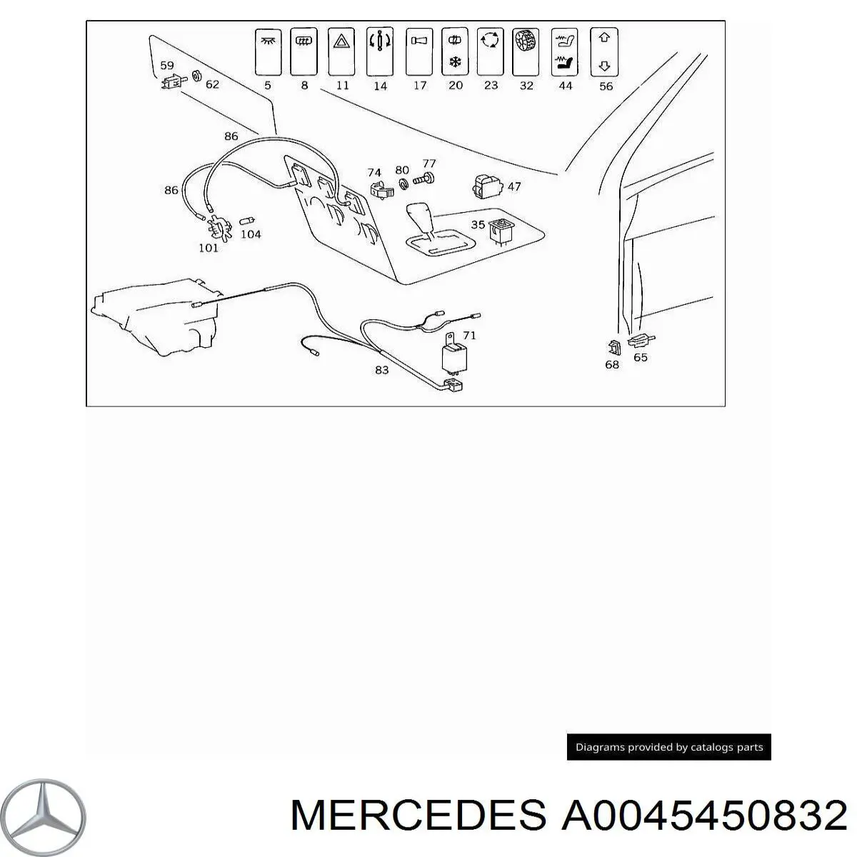A0045450832 Mercedes módulo de encendido