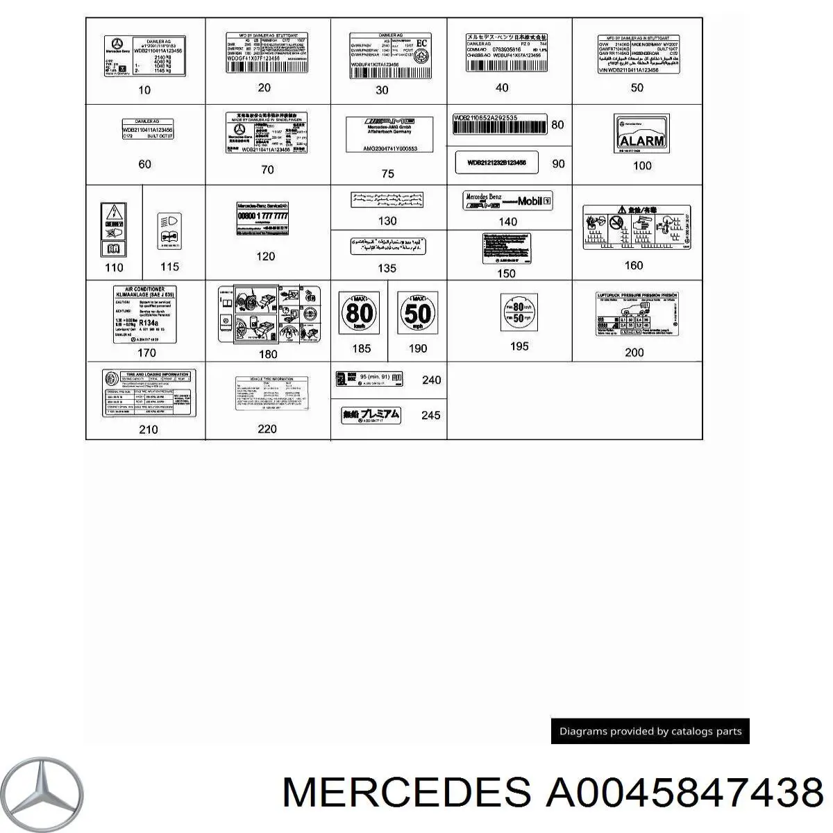 0045847438 Mercedes