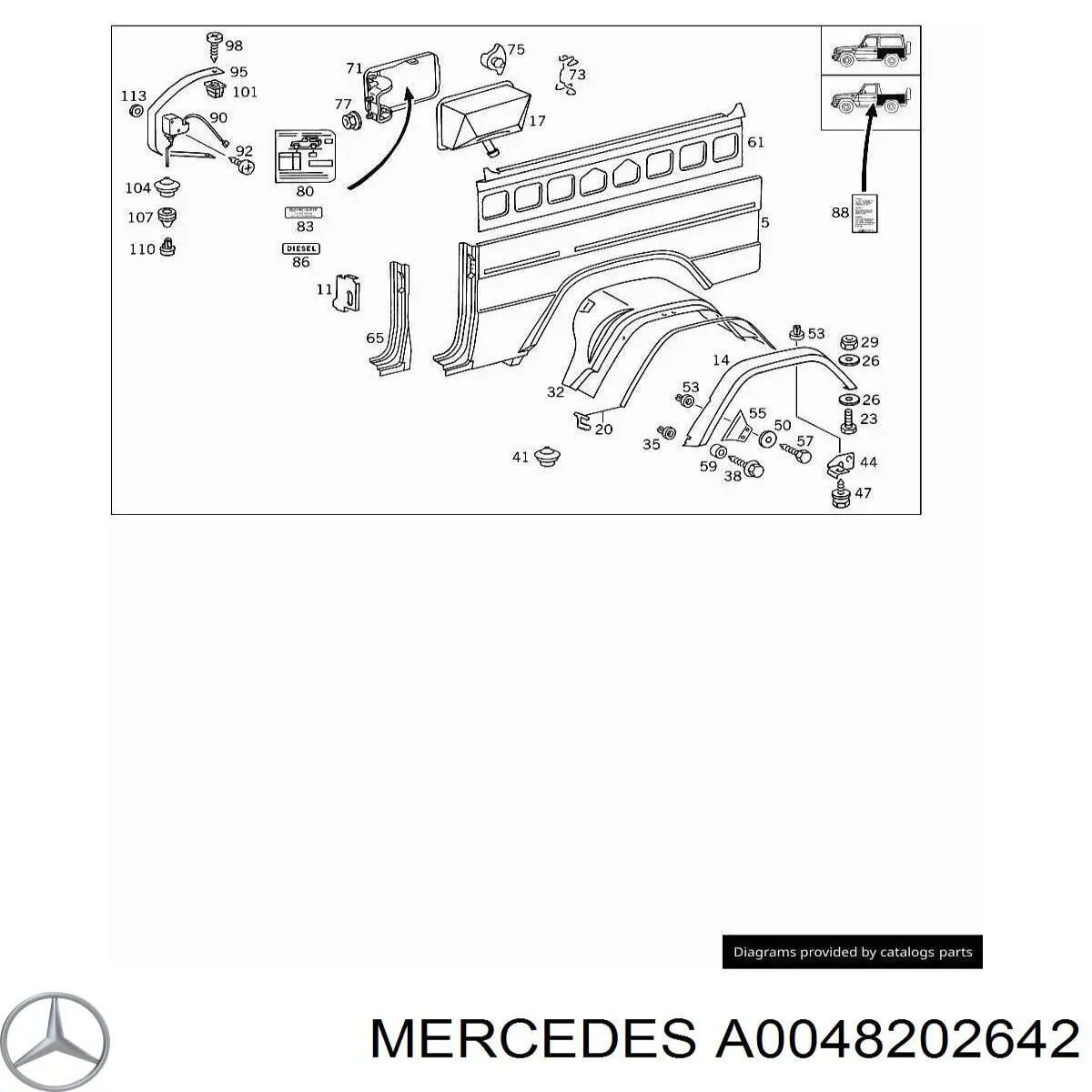 Motor de apertura de tapa de combustible Mercedes G I SUV (W463) (1989 - 2018) precio, desde 172,05 EUR