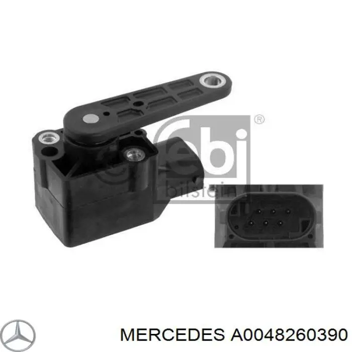 A0048260390 Mercedes cristal de faro derecho