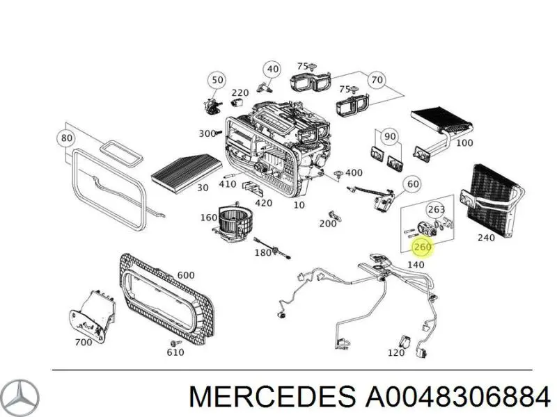 Válvula TRV del aire acondicionado Mercedes A0048306884 precio, desde 88,75 EUR