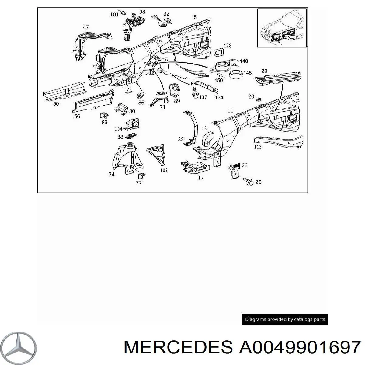  Mercedes A0049901697 precio, desde 3,19 EUR