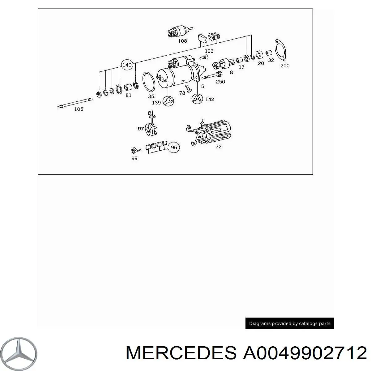 Comprar A0049902712 Mercedes Kit de reparación del solenoide de arranque