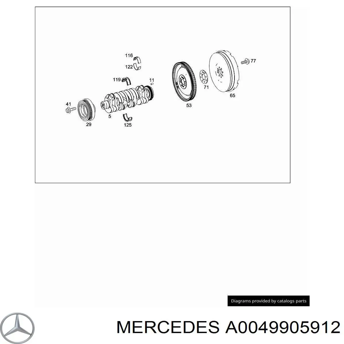 Comprar A0049905912 Mercedes Perno de volante de inercia