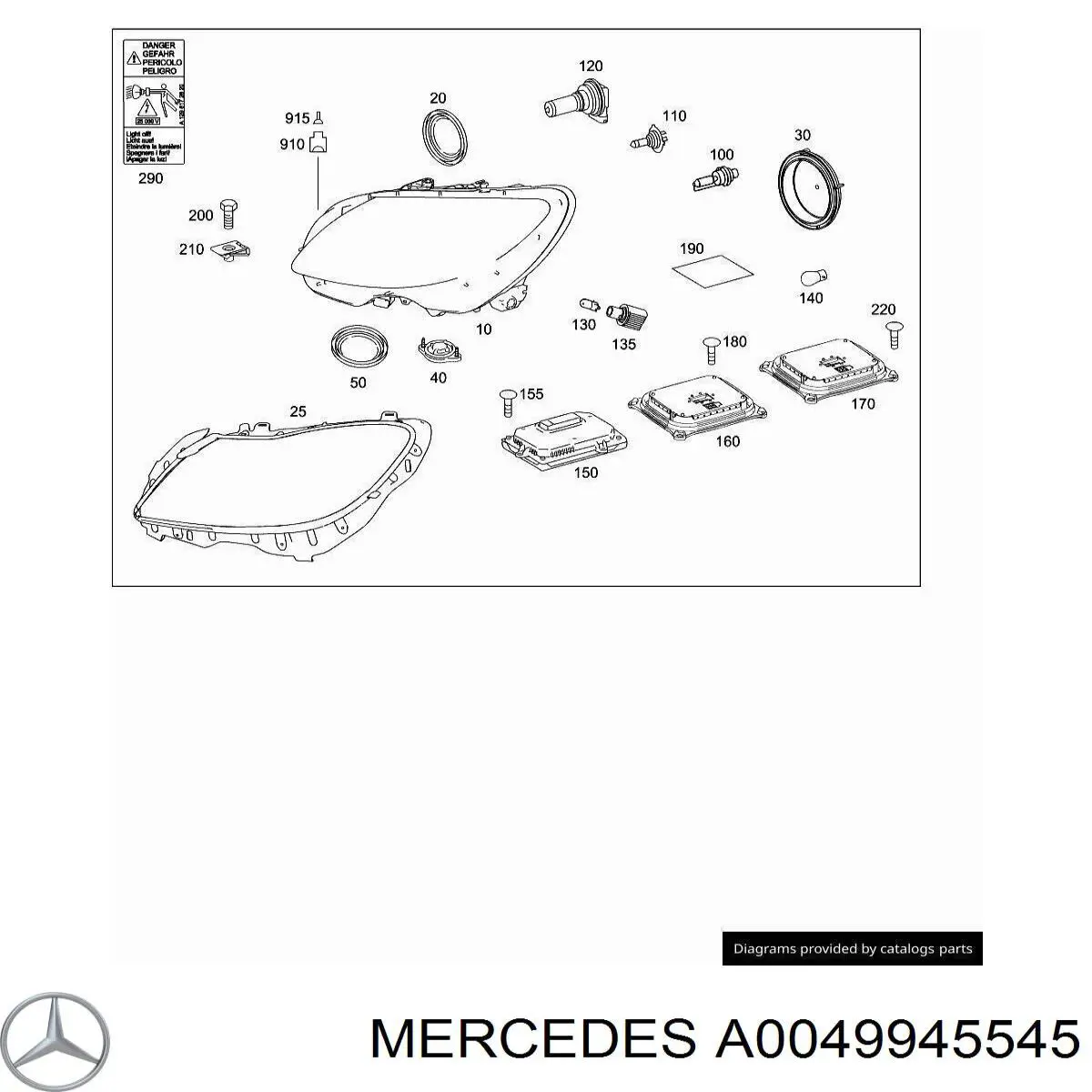  Mercedes A0049945545 precio, desde 3,30 EUR