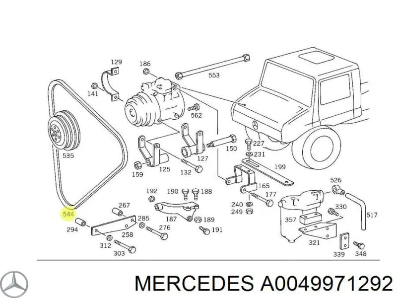 Correa de transmisión trapezoidal Mercedes A0049971292 precio, desde 9,73 EUR
